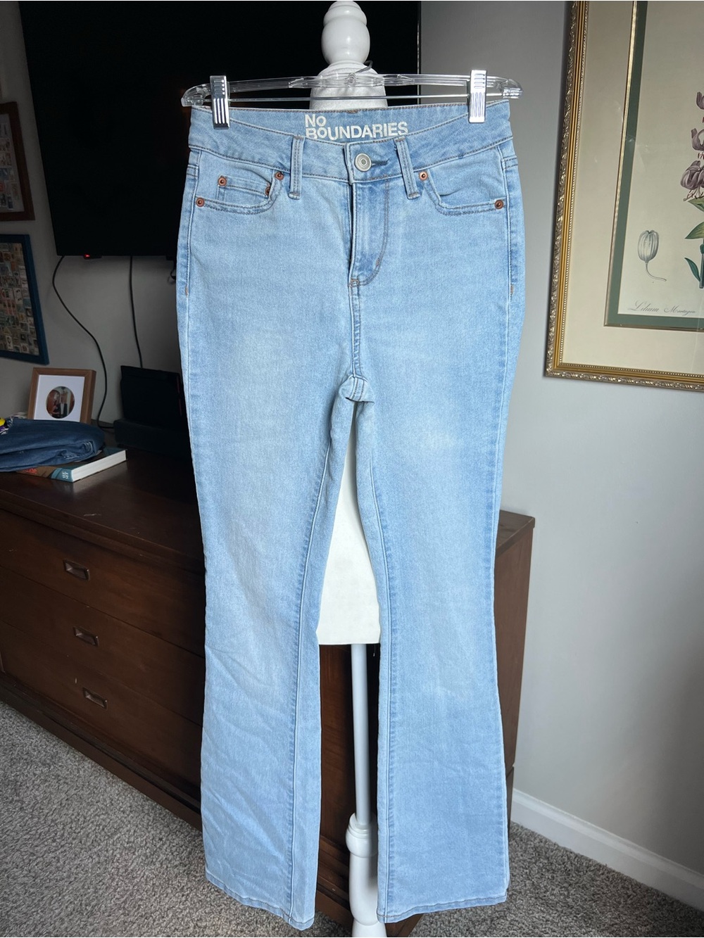No Boundaries Light Blue Flare Jeans